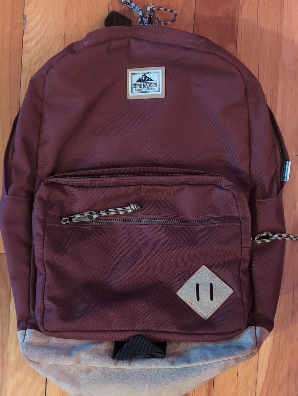 Steve Madden Barnett Avenue Classic Backpack - Oxblood & Tan